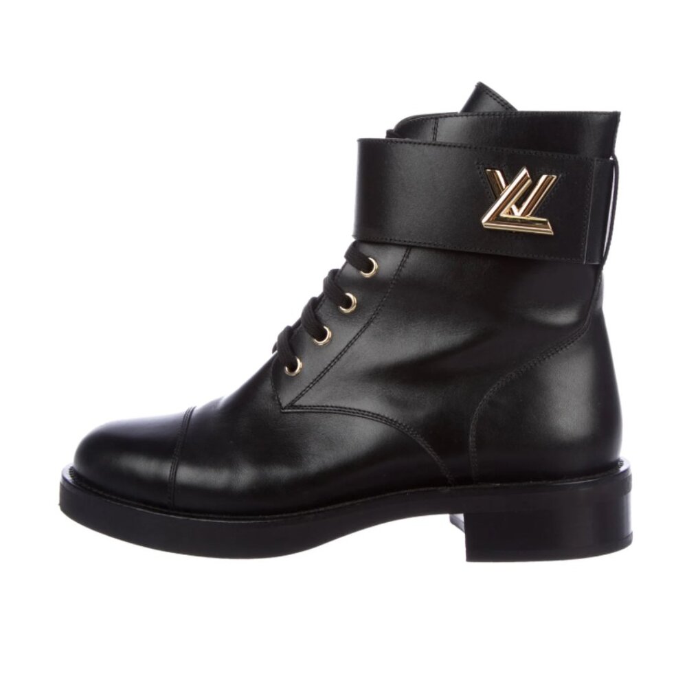 Louis Vuitton Wonderland Leather Logo Boots